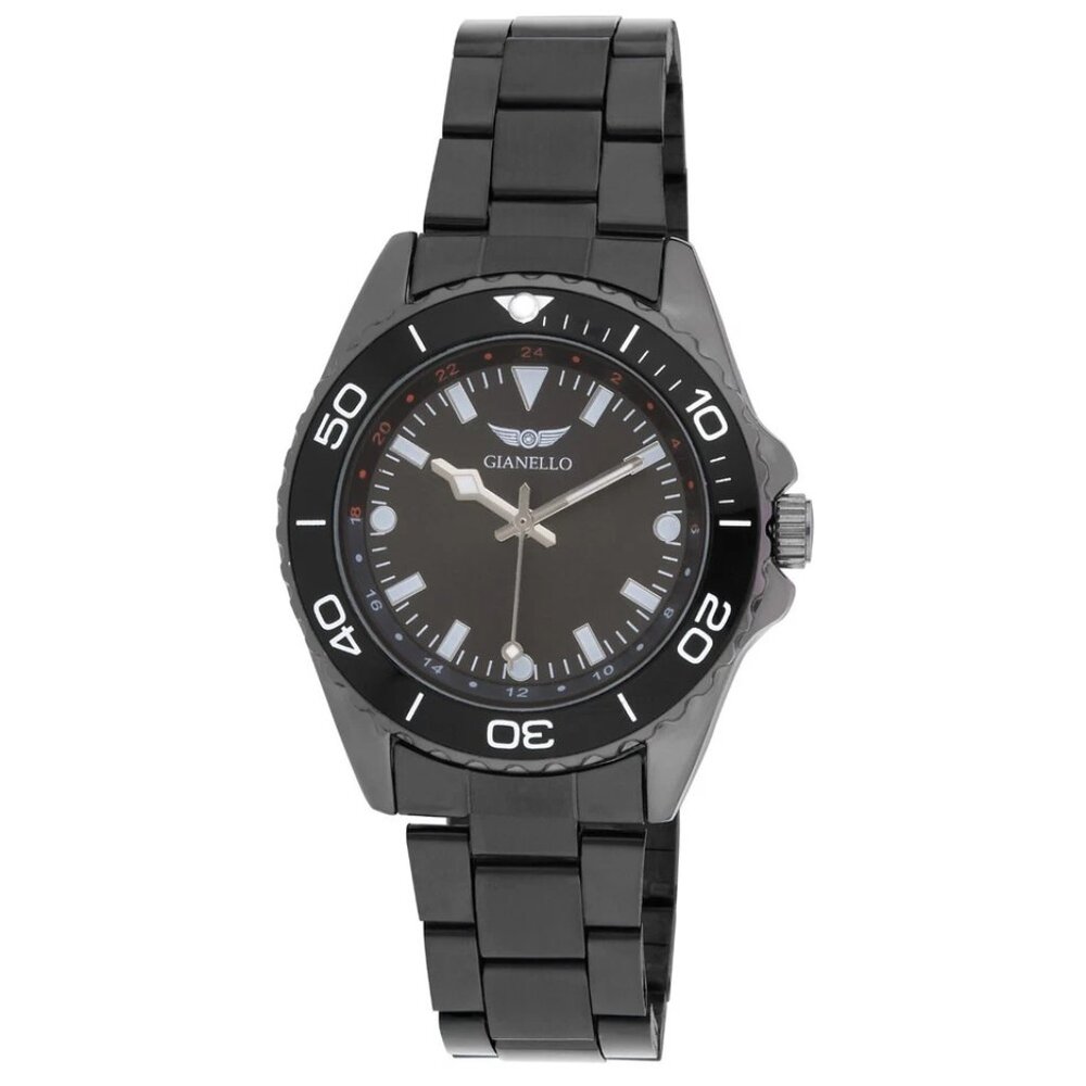 #18 Gianello Aquatic Voyager 40 Strap Watch Black